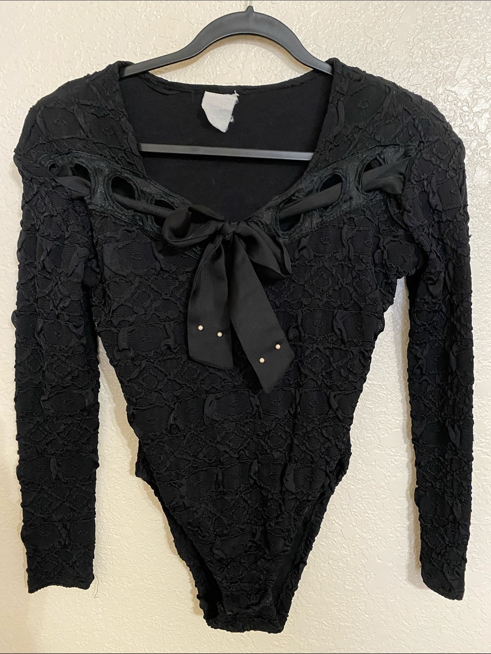 Vintage Bow-Front Bodysuit - Picture 2 of 6